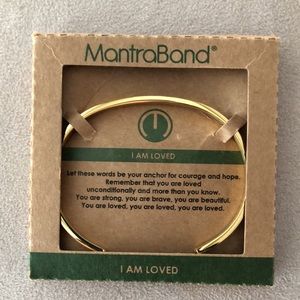 Gold Mantraband  ‘I am loved’